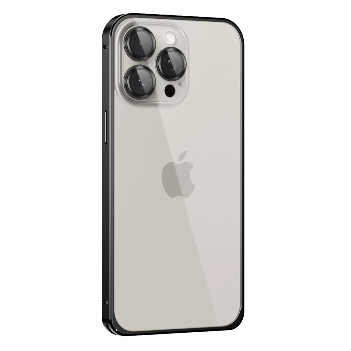 Joko İphone 15 Pro Max Metal Bumper Mat Kapak - Siyah