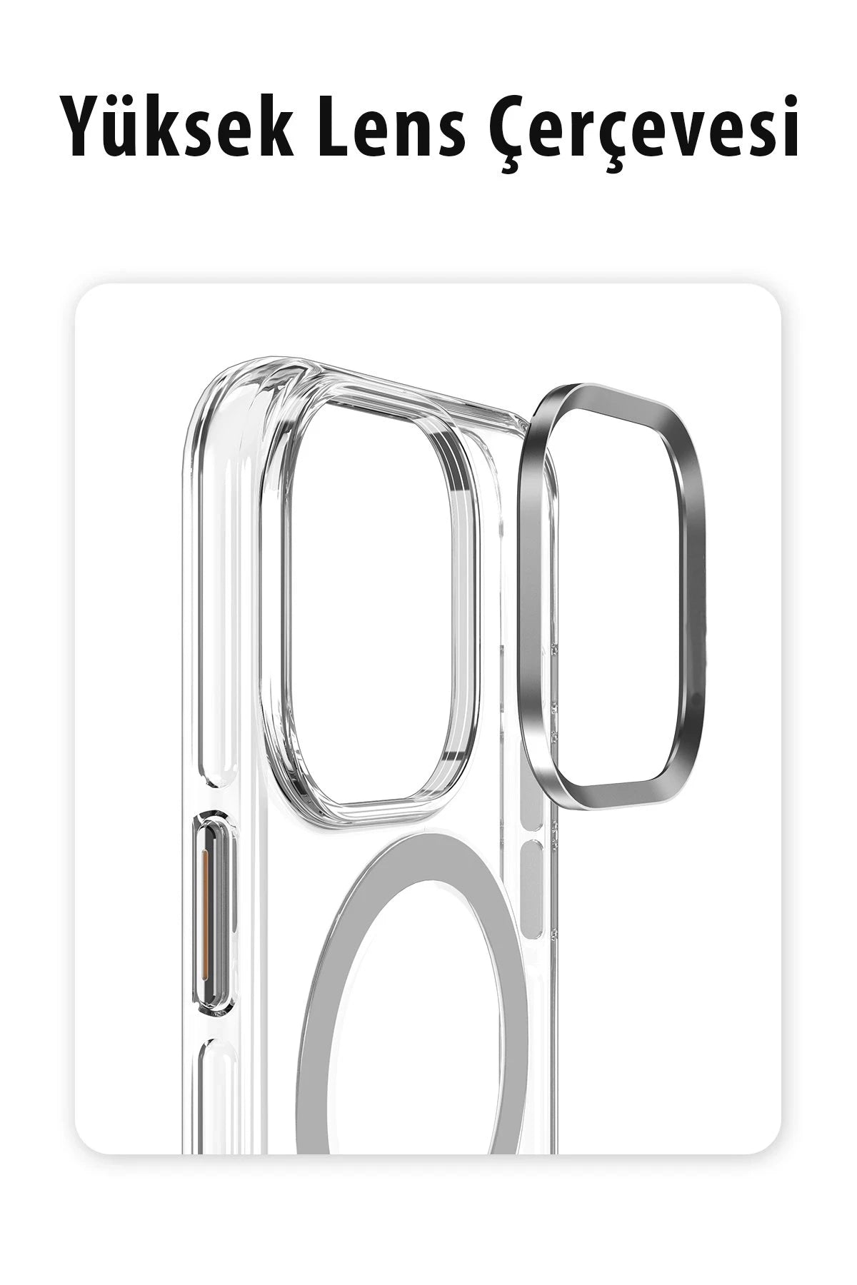 Joko Apple iPhone 14 Pro Kılıf Crystal Magsafe Kapak - Siyah