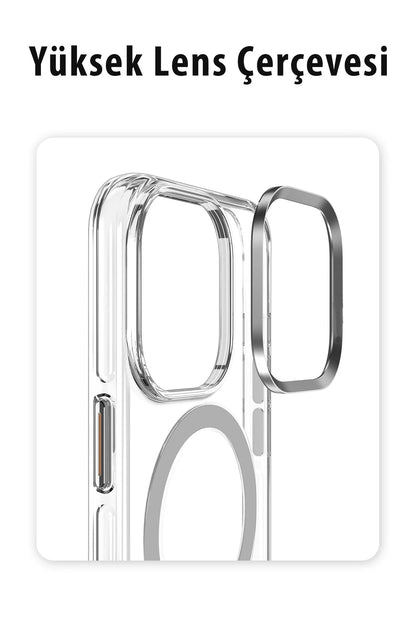 Joko Apple iPhone 14 Pro Kılıf Crystal Magsafe Kapak - Siyah