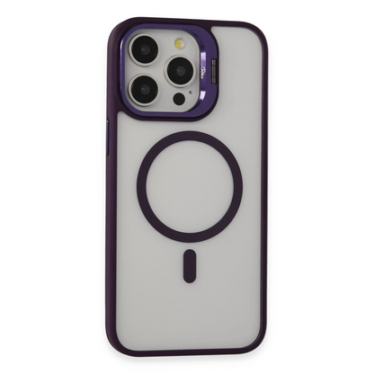Joko İphone 14 Pro Kılıf Roblox Lens Magsafe Standlı Kapak - Derin Mor