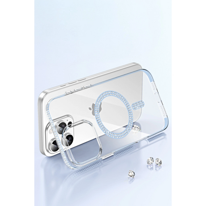 Joko İphone 14 Pro Max Move Taşlı Magsafe Kapak - Pembe