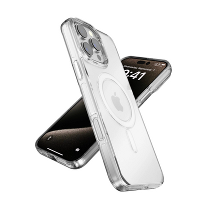 Joko İphone 15 Pro Gleam Pc Sert Magsafe Kılıf - Şeffaf-siyah