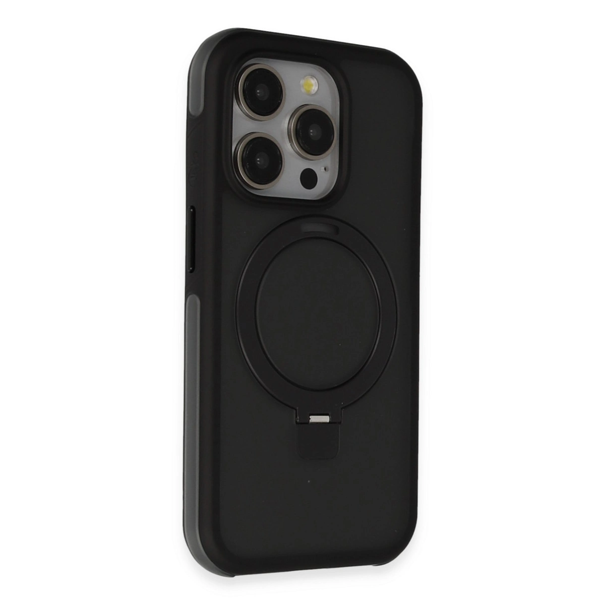 Joko İphone 15 Pro Max Zorda Airbag Magsafe Standlı Kapak - Siyah