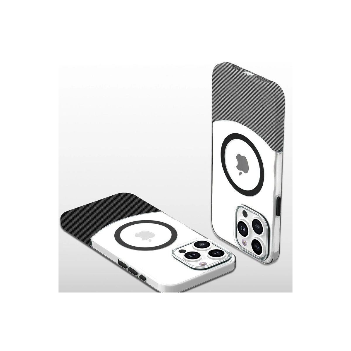 Joko İphone 16 Carbon Puzzle Magsafe Kapak - Beyaz