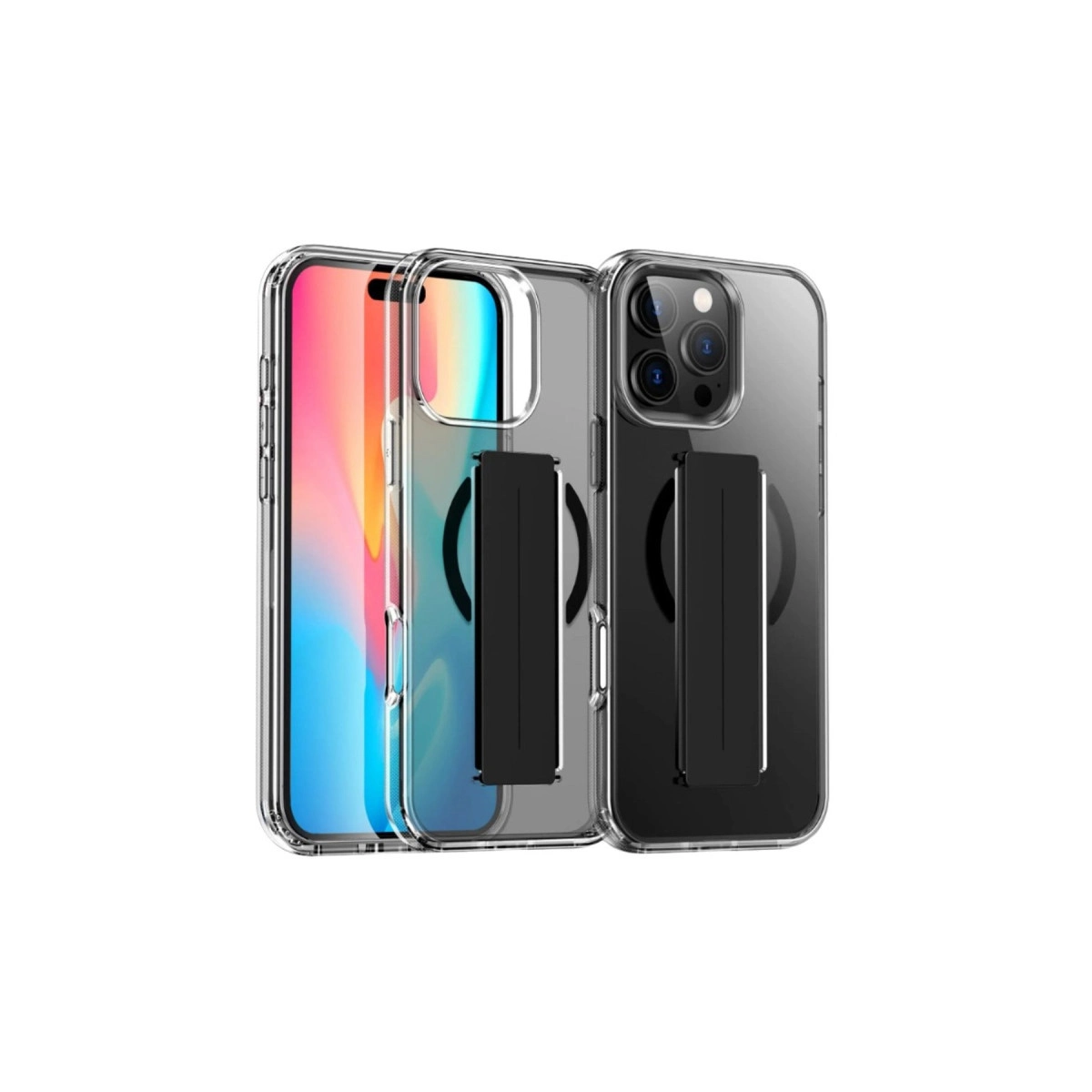 Joko İphone 16 Pro Kılıf Alfa Magsafe Standlı Kapak - Siyah