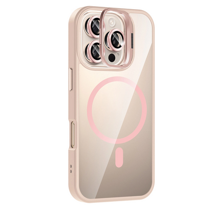 Joko İphone 16 Pro Max Remim Lensli Magsafe Standlı Kapak - Pembe