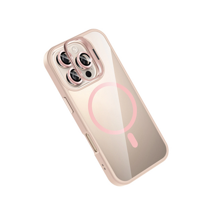 Joko İphone 16 Pro Max Remim Lensli Magsafe Standlı Kapak - Pembe