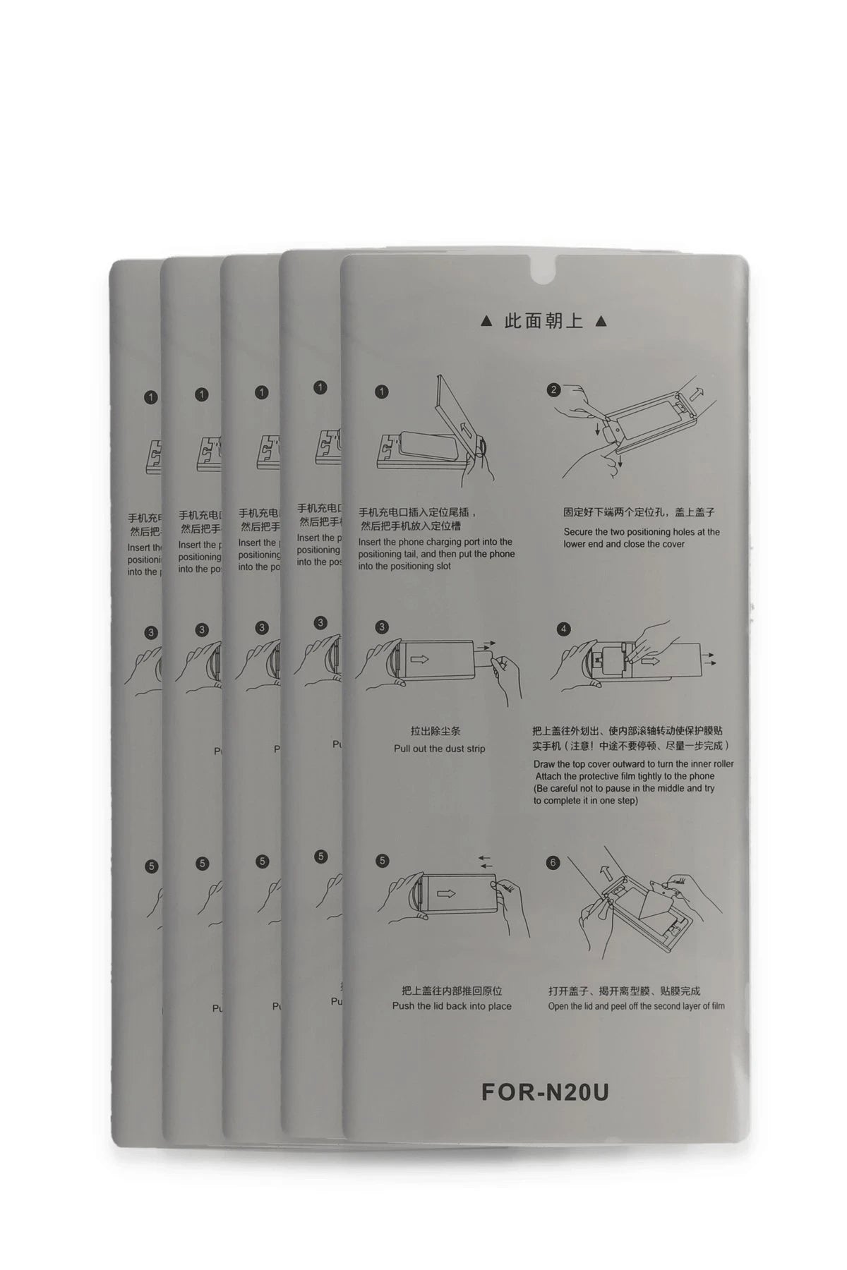 Joko Samsung Galaxy Note 20 Ultra AutoKit 5in1 Fiber Hayalet Polymer Nano Ekran Koruyucu