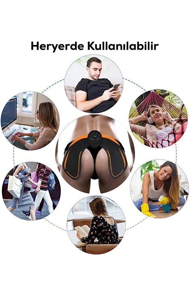 Kalça Sıkılaştırıcı Ve Ağrı Azaltıcı, Rahatlatıcı Ems Masaj Aleti (5643)