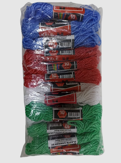KALE Plastik Çamaşır ipi 10 Metre 24 Adet (5643)