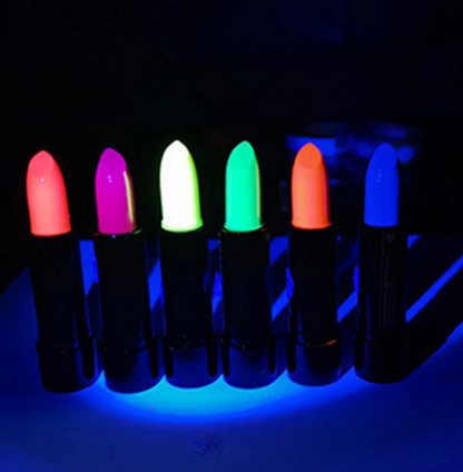 Karanlıkta Parlayan Yanan UV Neon Ruj Yüz Boyama 6 Adet 6 Renk (5643)