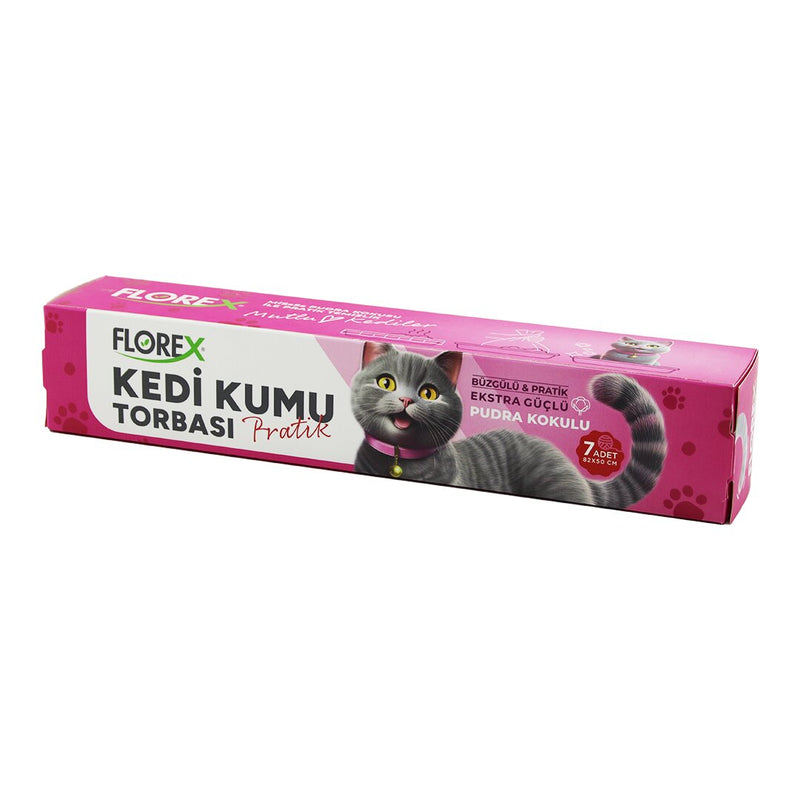 140 ADET KEDİ - EVCİL HAYVAN KUMU TORBASI PRATİK PUDRA KOKULU BÜZGÜLÜ - EXTRA GÜÇLÜ 82X50CM (5643)