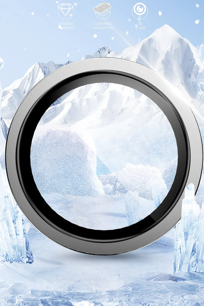 Keephone Apple iPhone 14 Capital Alüminyum AR Kamera Lens Koruyucu - Siyah
