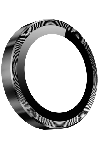 Keephone Apple iPhone 14 Pro Max 3D Spiral Alüminyum AR Kamera Lens Koruyucu - Siyah