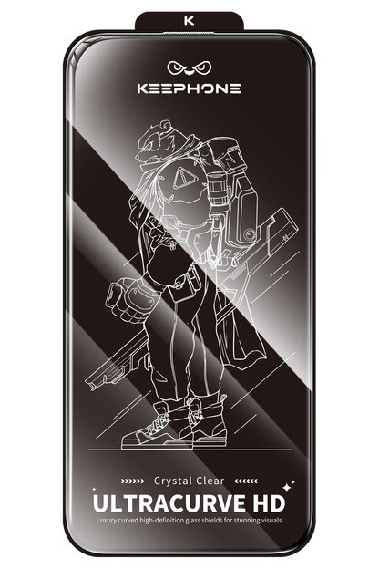 Keephone Apple iPhone 14 UltraCurve HD 3D Cam Ekran Koruyucu - Siyah