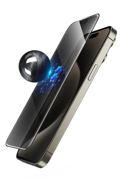 Keephone Apple iPhone 14 UltraCurve Privacy 3D Cam Ekran Koruyucu - Siyah