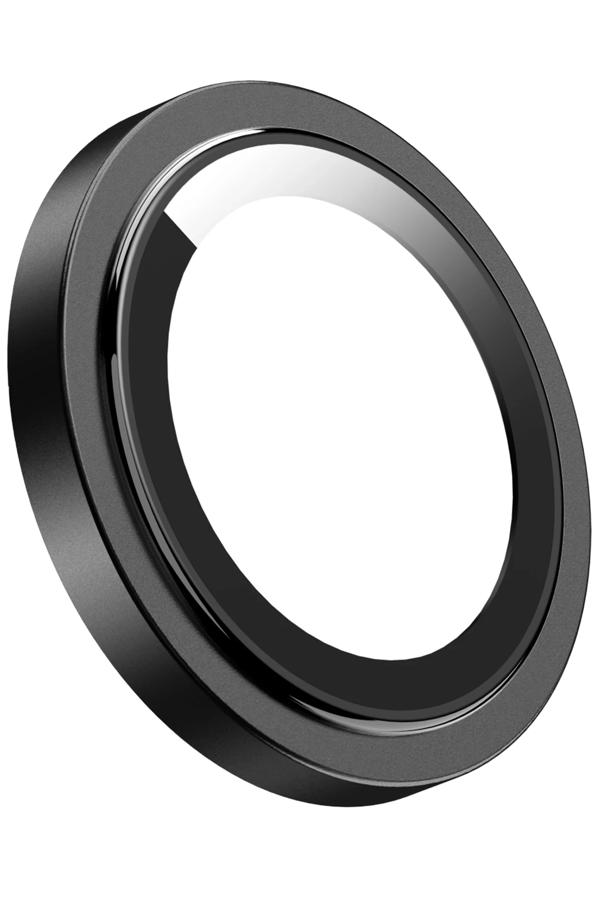 Keephone Apple iPhone 15 Capital Alüminyum AR Kamera Lens Koruyucu - Siyah