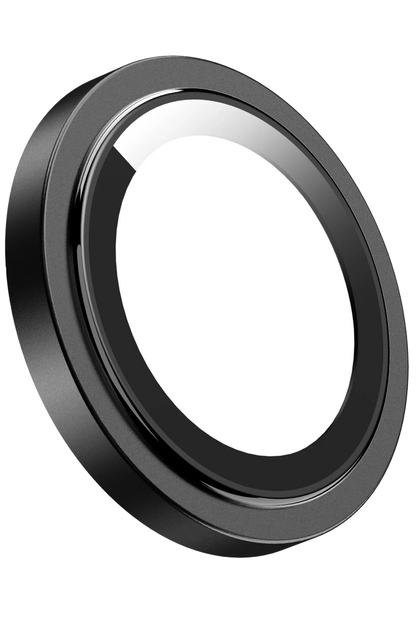 Keephone Apple iPhone 15 Capital Alüminyum AR Kamera Lens Koruyucu - Siyah