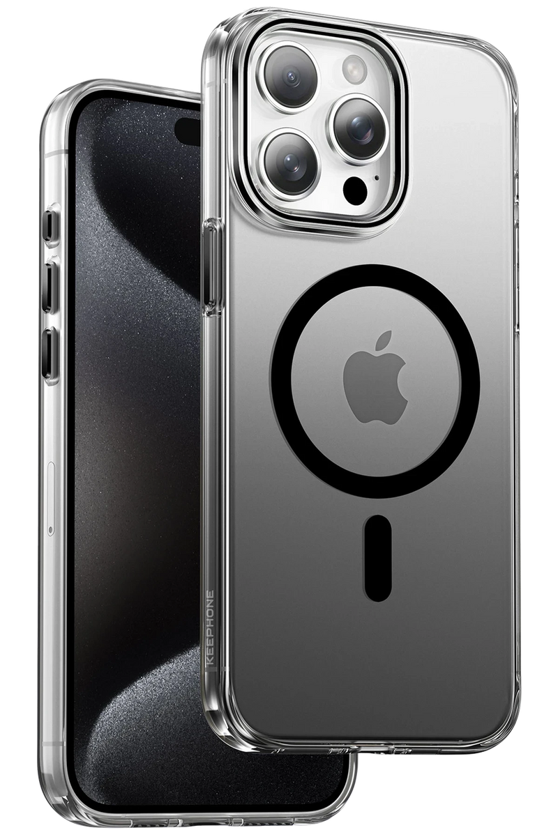 Keephone Apple iPhone 15 Pro Max Aurora Pro Magsafe Kılıf - Siyah