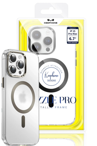 Keephone Apple iPhone 15 Pro Max Dazzle Pro Matte Magsafe Kılıf - Siyah