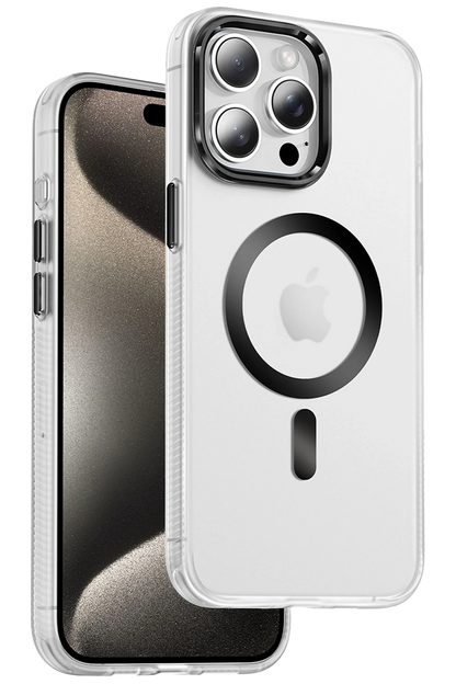 Keephone Apple iPhone 15 Pro Max Dazzle Pro Matte Magsafe Kılıf - Siyah