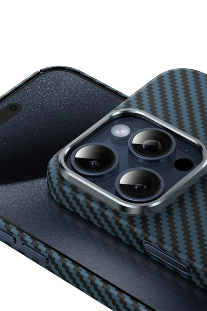 Keephone Apple iPhone 15 Pro Max Kevlar Magsafe Kılıf - Siyah