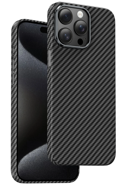 Keephone Apple iPhone 15 Pro Max Kevlar Magsafe Kılıf - Siyah