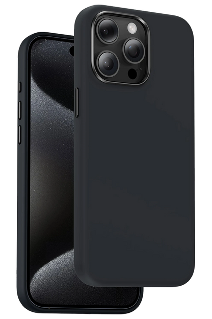 Keephone Apple iPhone 15 Pro Max Rosana Silikon Kılıf - Siyah