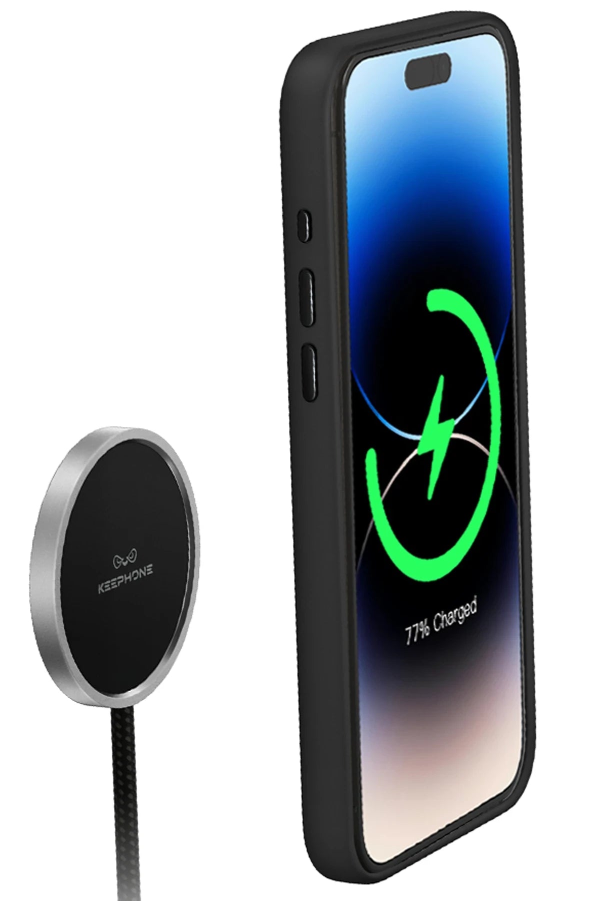 Keephone Apple iPhone 15 Pro Max Rosana Silikon Kılıf - Siyah