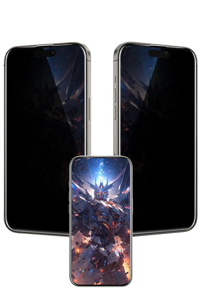 Keephone Apple iPhone 15 Pro Max UltraCurve Privacy 3D Cam Ekran Koruyucu - Siyah