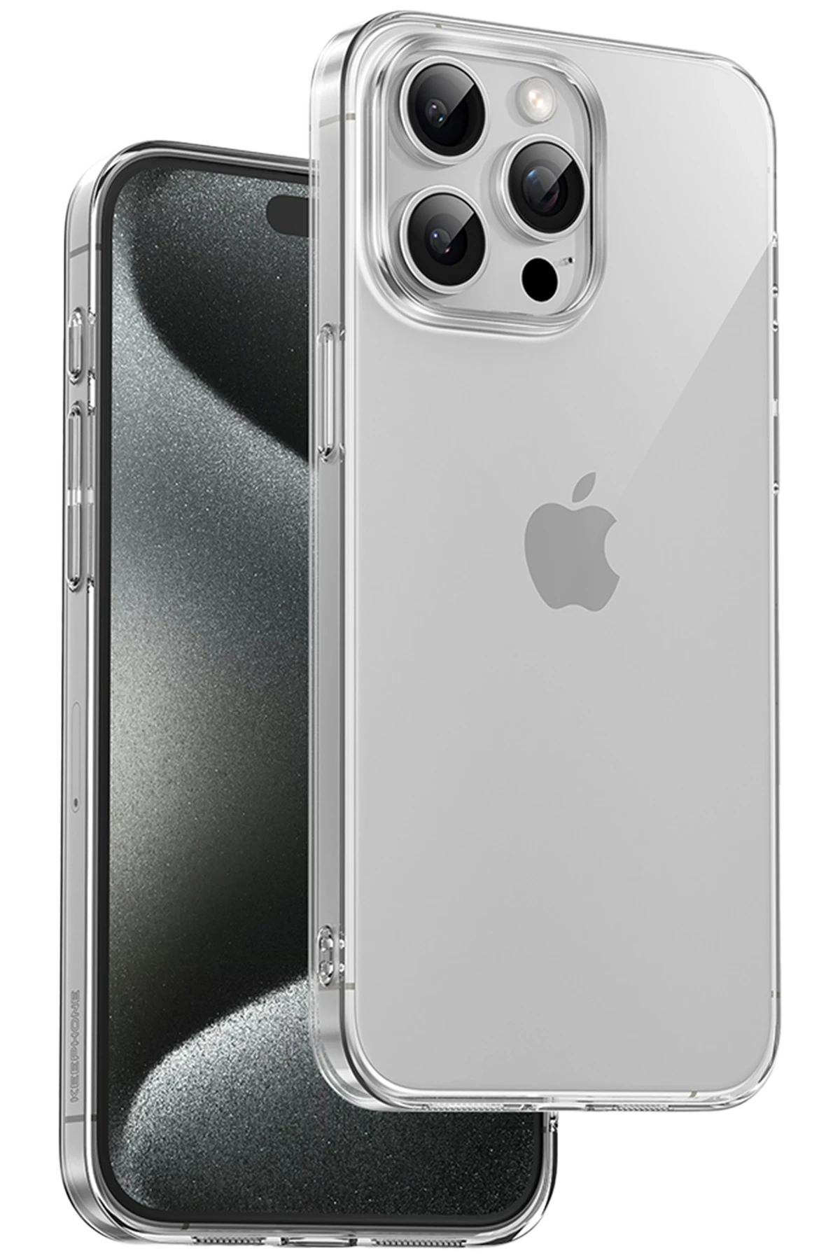 Keephone Apple iPhone 15 Pro Max X-Crystal Slim Kılıf - Şeffaf