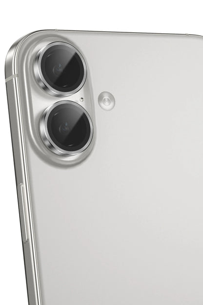 Keephone Apple iPhone 16 3D Spiral Alüminyum AR Kamera Lens Koruyucu - Siyah