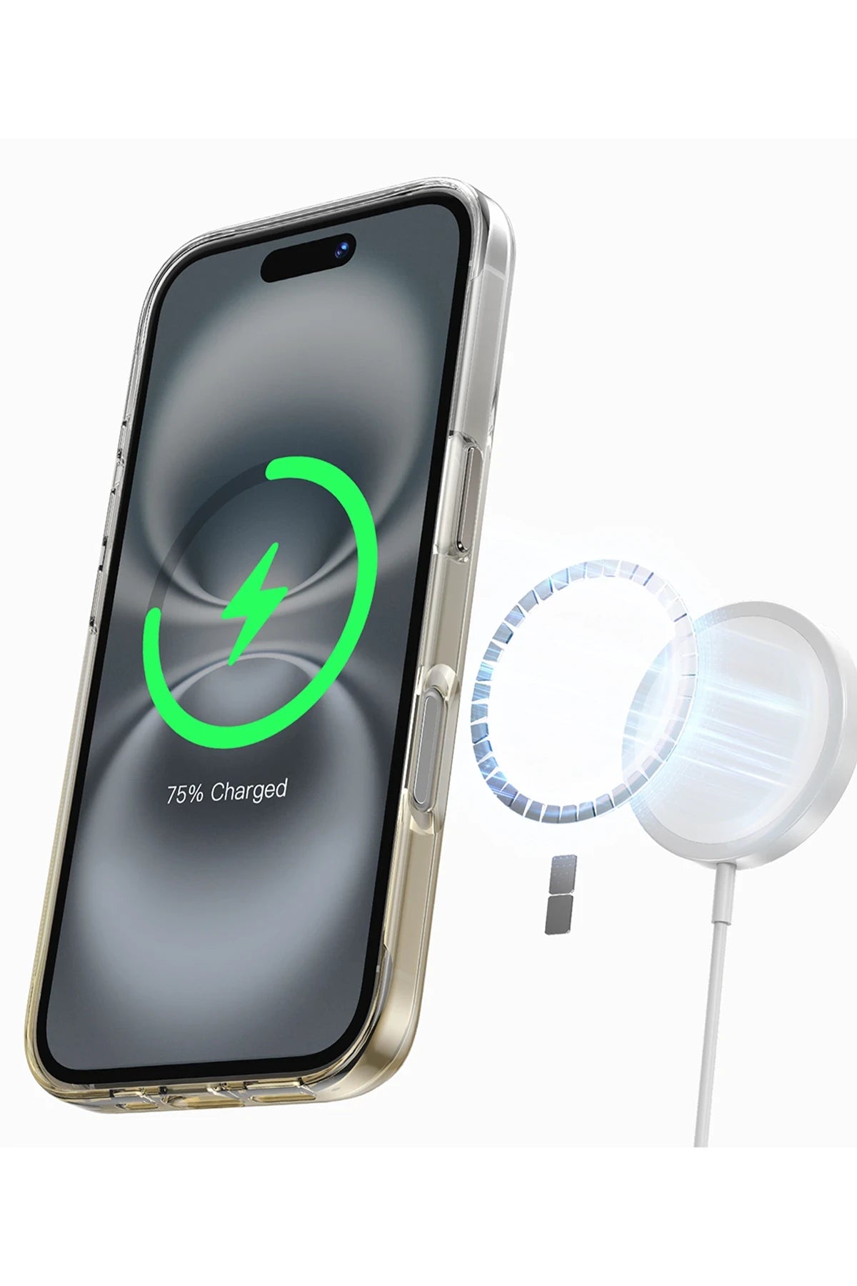 Keephone Apple iPhone 16 Aurora Pro Magsafe Kılıf - Siyah Titanyum