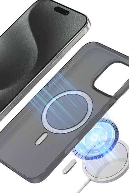 Keephone Apple iPhone 16 Plus AirSkin Pro Magsafe Kılıf - Siyah