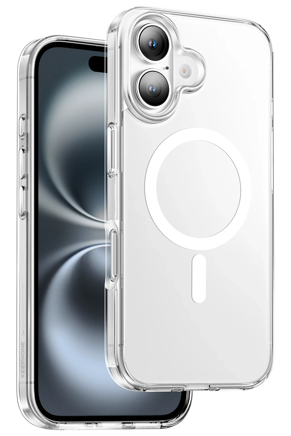 Keephone Apple iPhone 16 Plus Hybrid Pro Magsafe Kılıf - Şeffaf
