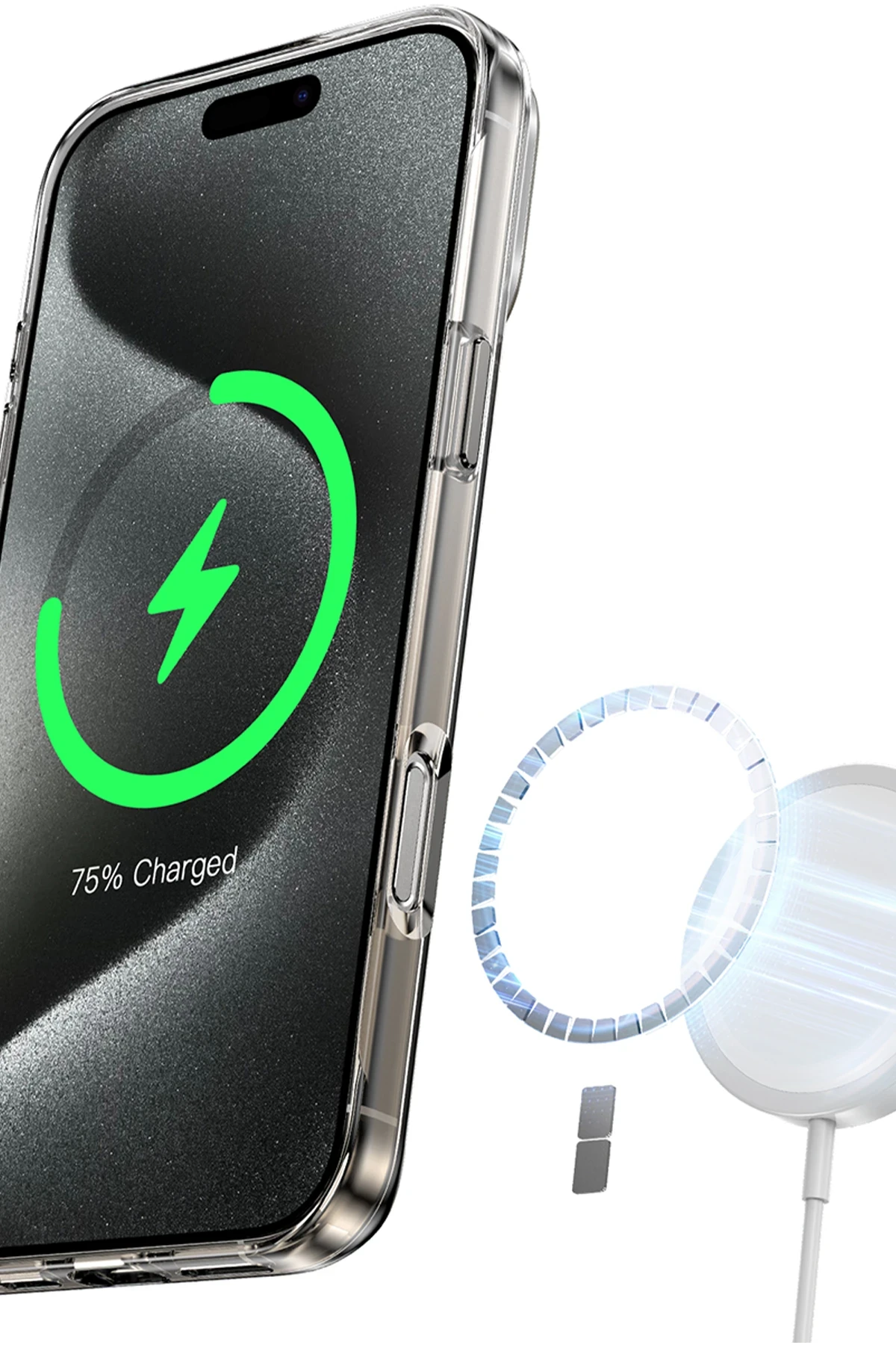 Keephone Apple iPhone 16 Pro Aurora Pro Magsafe Kılıf - Siyah Titanyum