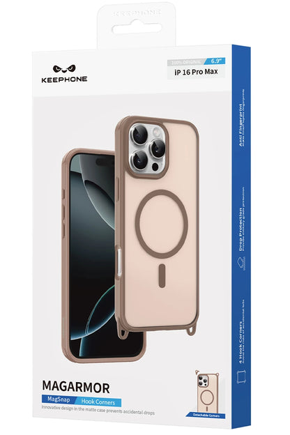 Keephone Apple iPhone 16 Pro MagArmor Magsafe Kılıf - Siyah