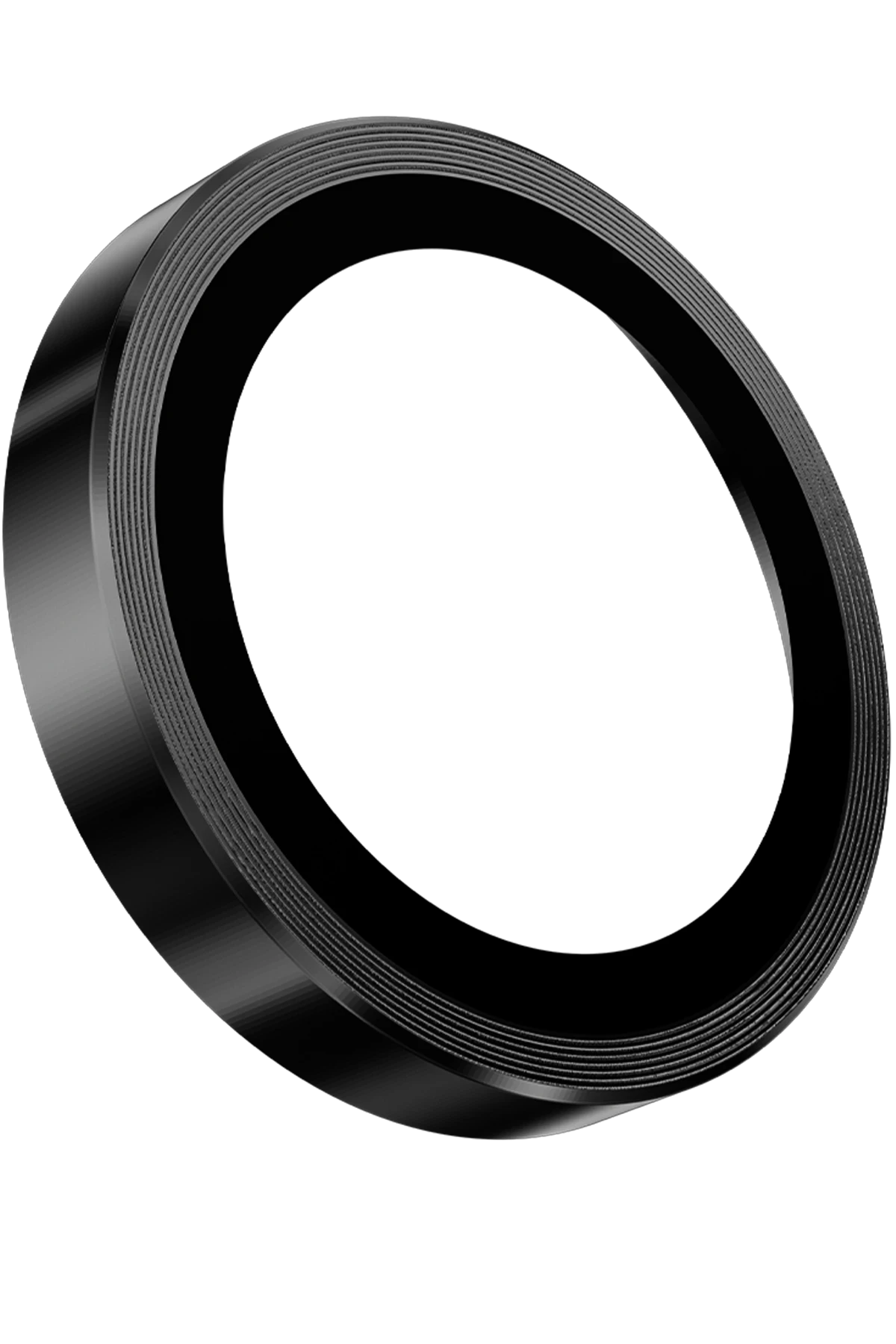Keephone Apple iPhone 16 Pro Max 3D Spiral Alüminyum AR Kamera Lens Koruyucu - Siyah