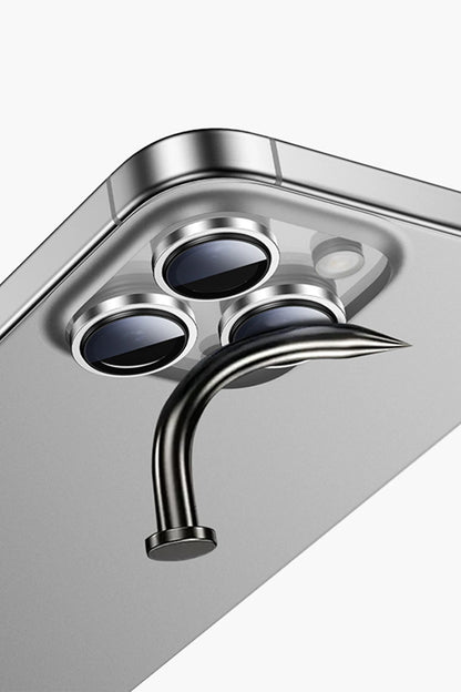 Keephone Apple iPhone 16 Pro Max Capital Alüminyum AR Kamera Lens Koruyucu - Siyah