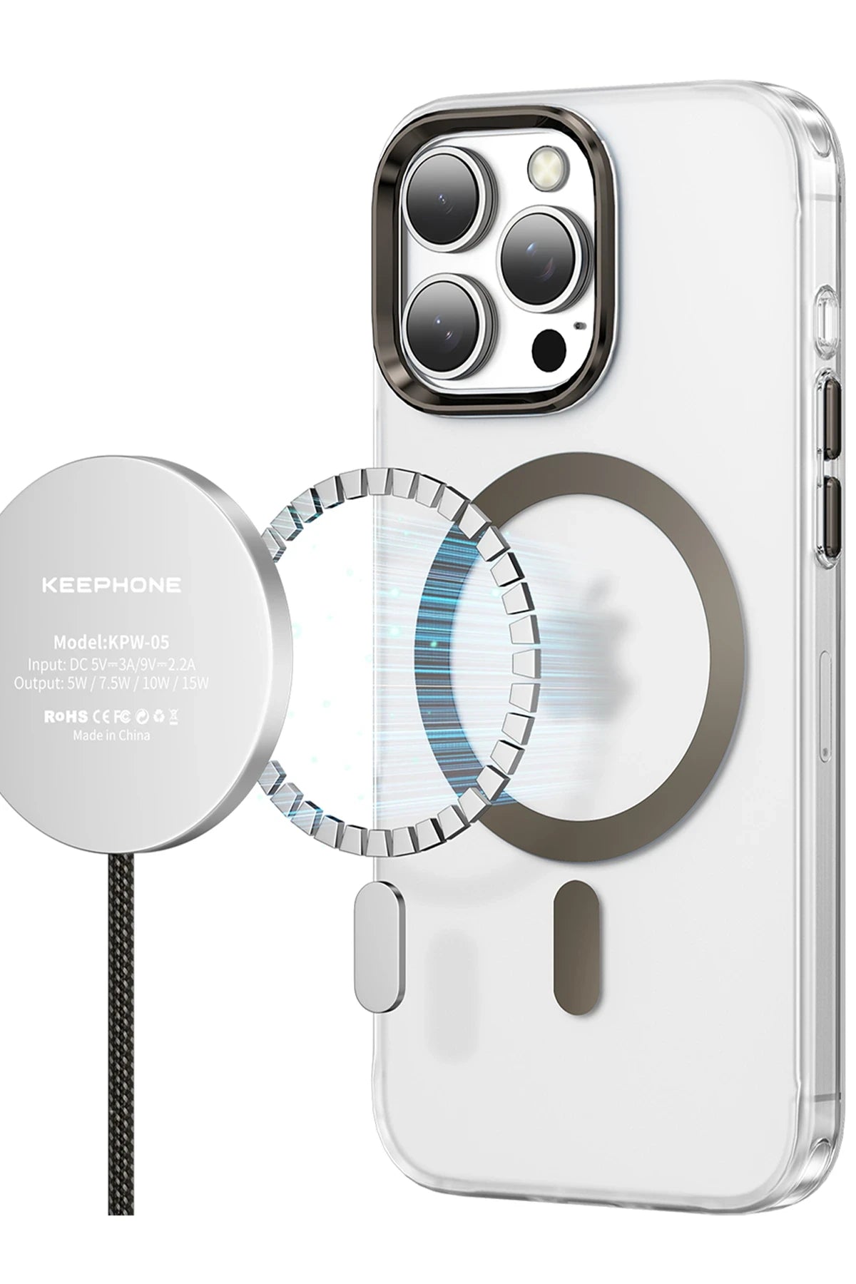Keephone Apple iPhone 16 Pro Max Dazzle Pro Matte Magsafe Kılıf - Siyah Titanyum
