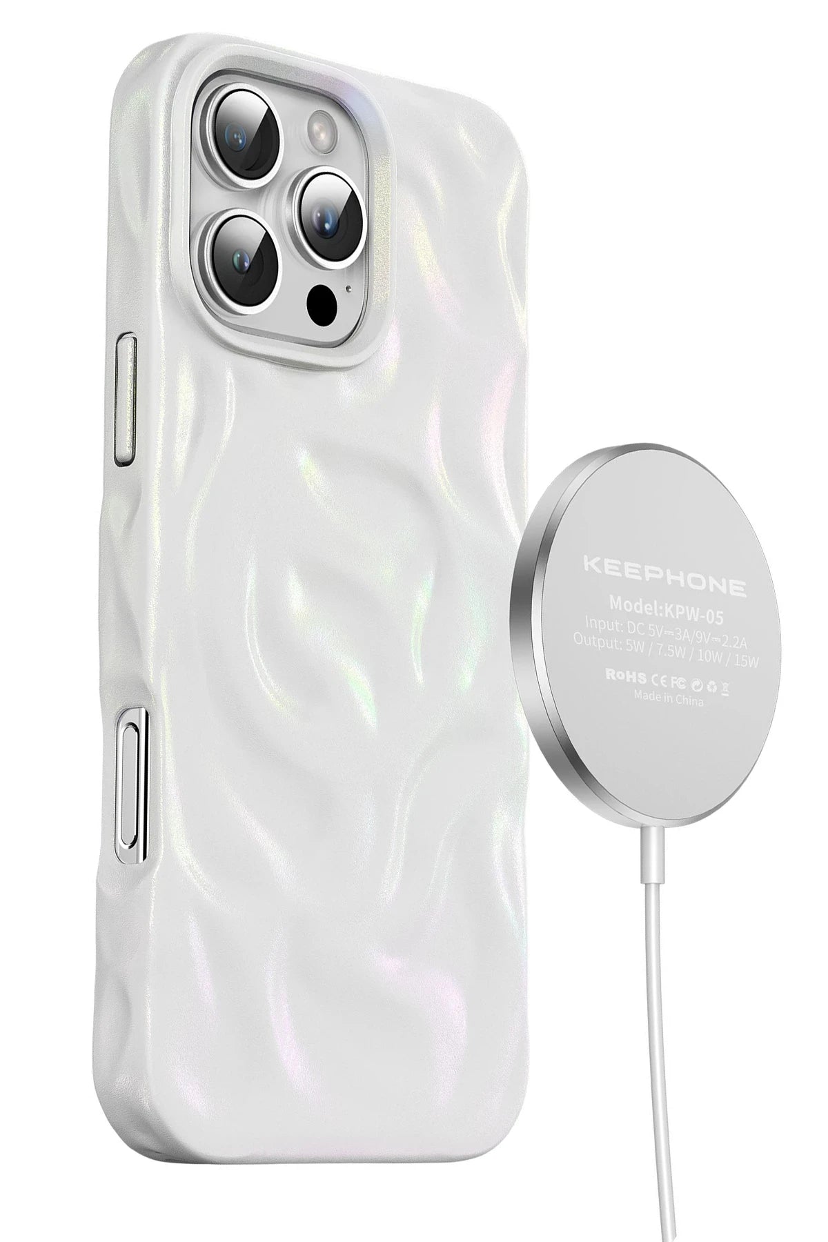 Keephone Apple iPhone 16 Pro Max Dione Magsafe Kılıf - Beyaz