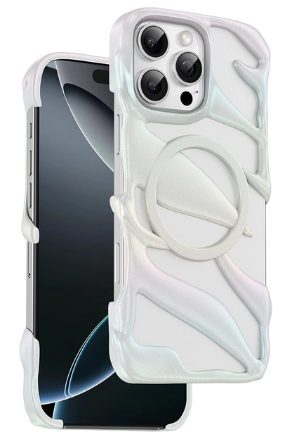 Keephone Apple iPhone 16 Pro Max Helios Magsafe Kılıf - Beyaz