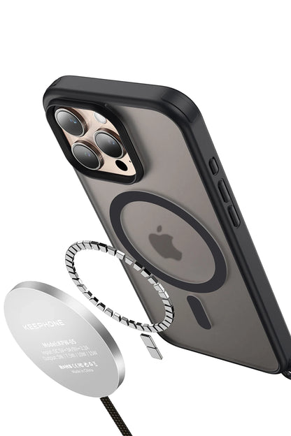Keephone Apple iPhone 16 Pro Max MagArmor Magsafe Kılıf - Siyah