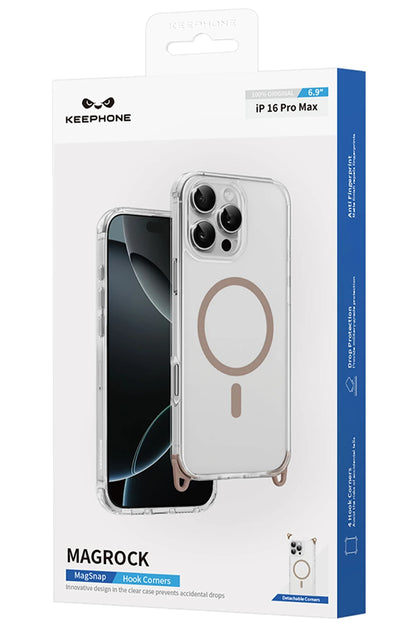 Keephone Apple iPhone 16 Pro Max MagRock Magsafe Kılıf - Siyah