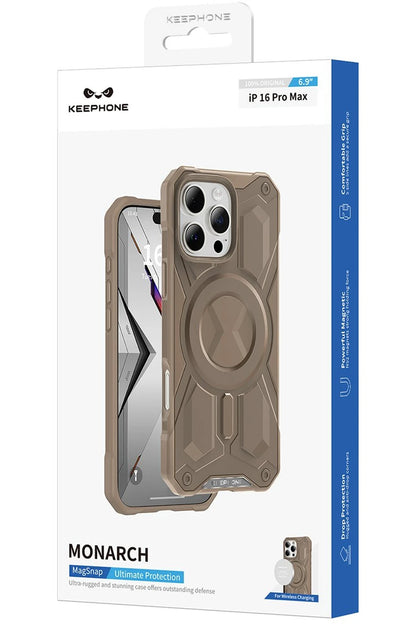 Keephone Apple iPhone 16 Pro Max Monarch Magsafe Kılıf - Siyah