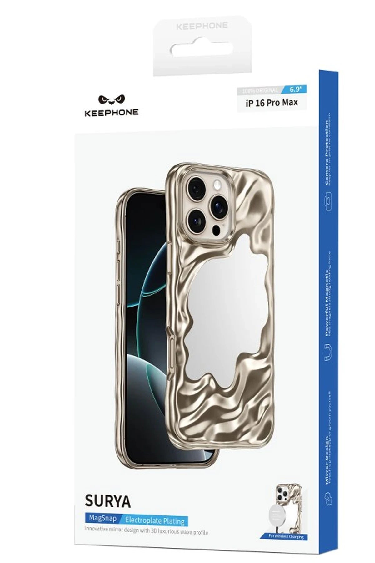 Keephone Apple iPhone 16 Pro Max Surya Magsafe Kılıf - Beyaz