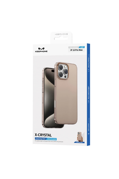 Keephone Apple iPhone 16 Pro Max X-Crystal Slim Kılıf - Şeffaf