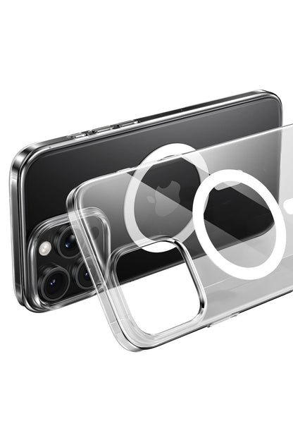 Keephone Apple iPhone 16 Pro Max X-Crystal Slim Magsafe Kılıf - Şeffaf