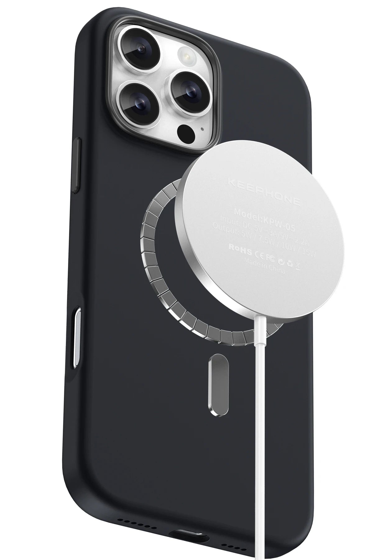 Keephone Apple iPhone 16 Pro Rosana Silikon Kılıf - Siyah
