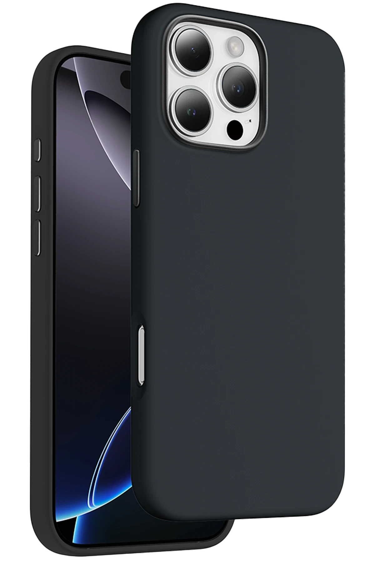 Keephone Apple iPhone 16 Pro Rosana Silikon Kılıf - Siyah